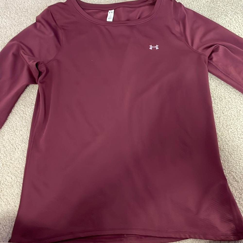 Burgundy long sleeve shirt